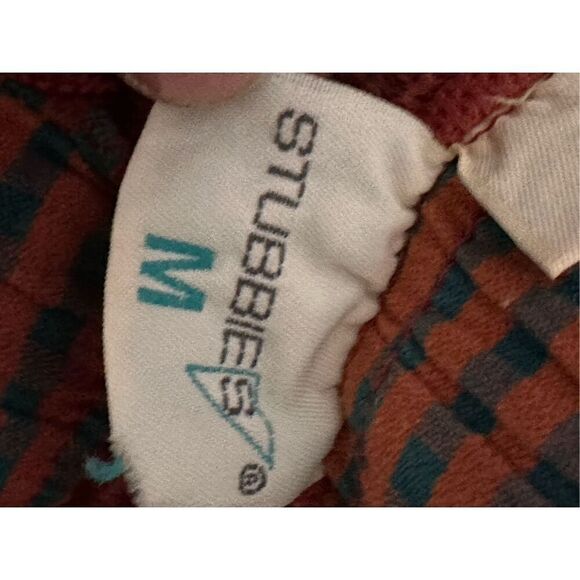 RARE VINTAGE MEN'S Medium STUBBIES SWIMWARE, checkered printed, Nylon/Polyester, - Picture 4 of 7